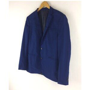 Zara Men's Basic Blazer, Slim Fit, Blue - Size 36